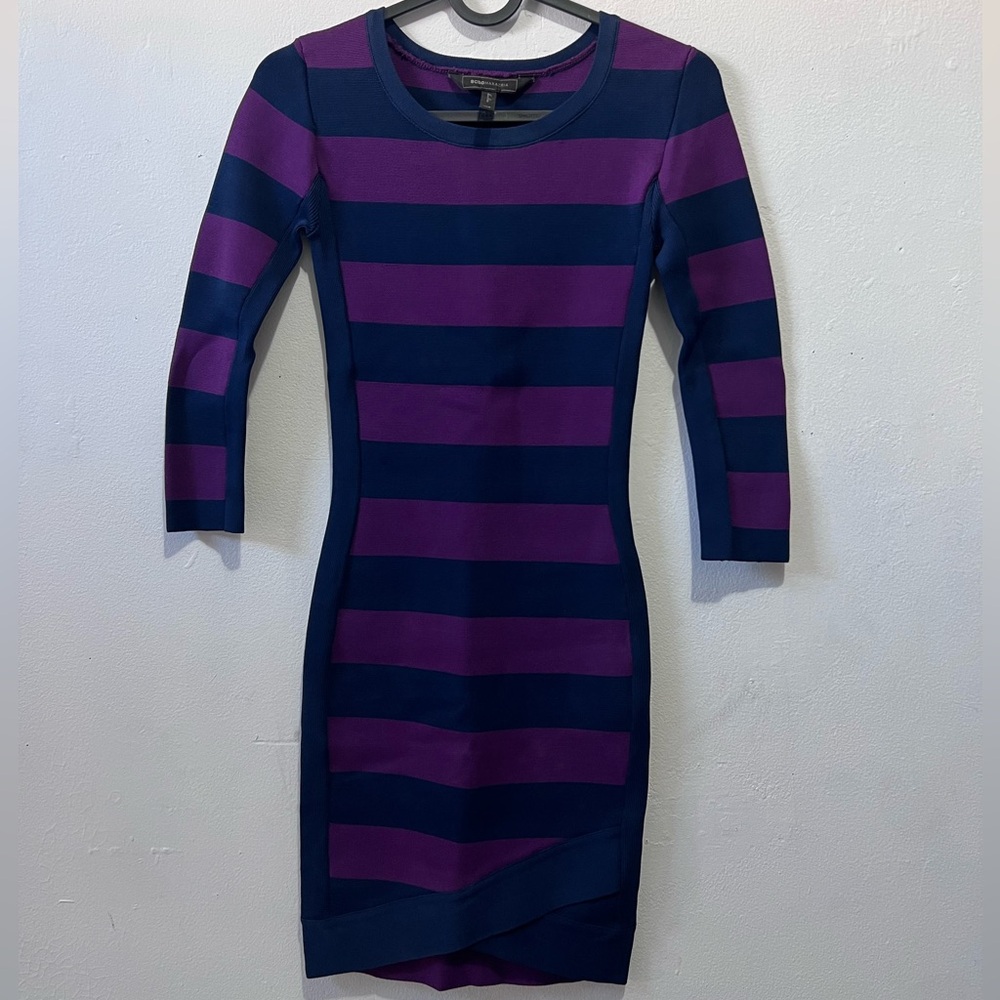 BCBG Maxazaria Kendle Stripped Dress
